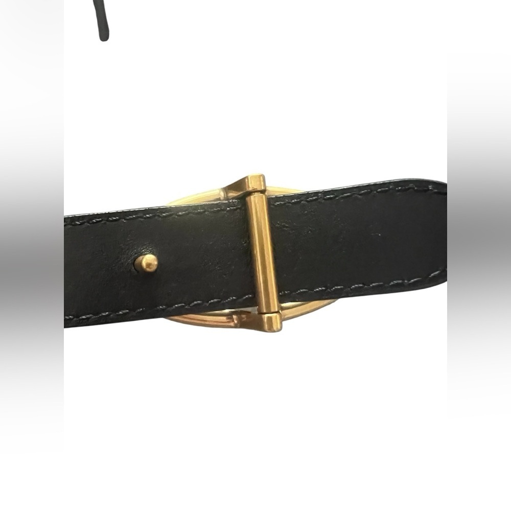 COACH Horse and Carriage Buckle Belt Black size M - Picture 6 of 11